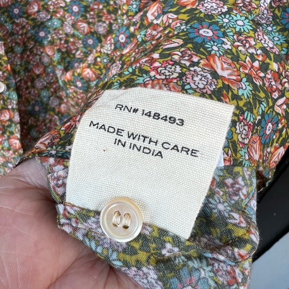 Doen o’keeffe top in yellow laurel canyon rose XXL - Picture 6 of 10